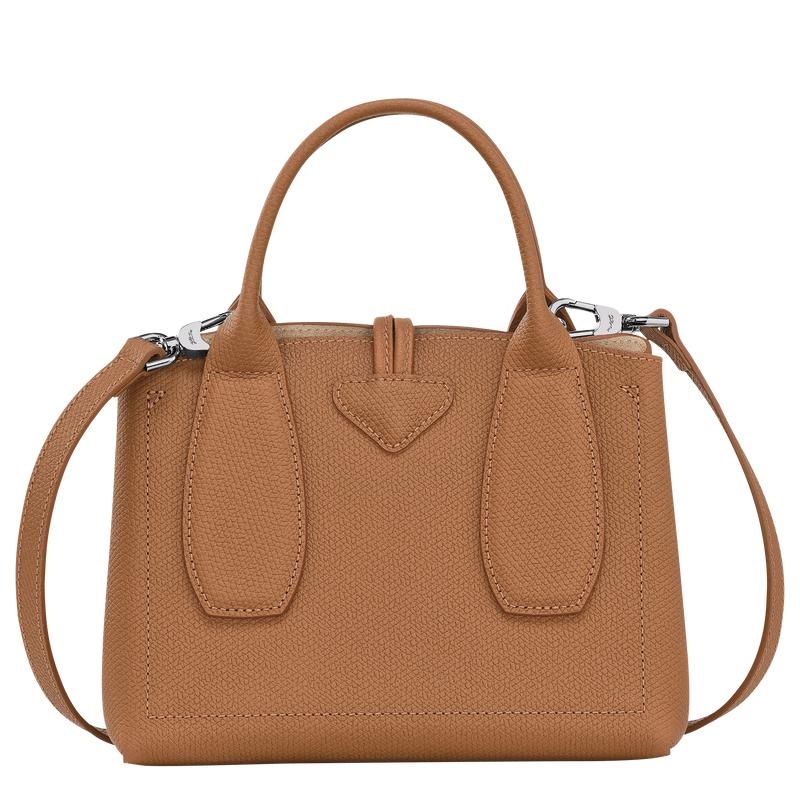 Natural Brown Longchamp Roseau S Women's Handbags | 07296-MLFA