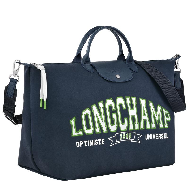 Navy Longchamp Le Pliage Collection Men's Travel Bags | 78325-HPWZ