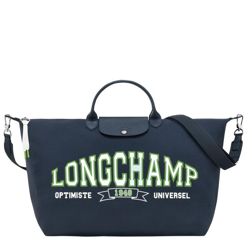 Navy Longchamp Le Pliage Collection Men\'s Travel Bags | 78325-HPWZ