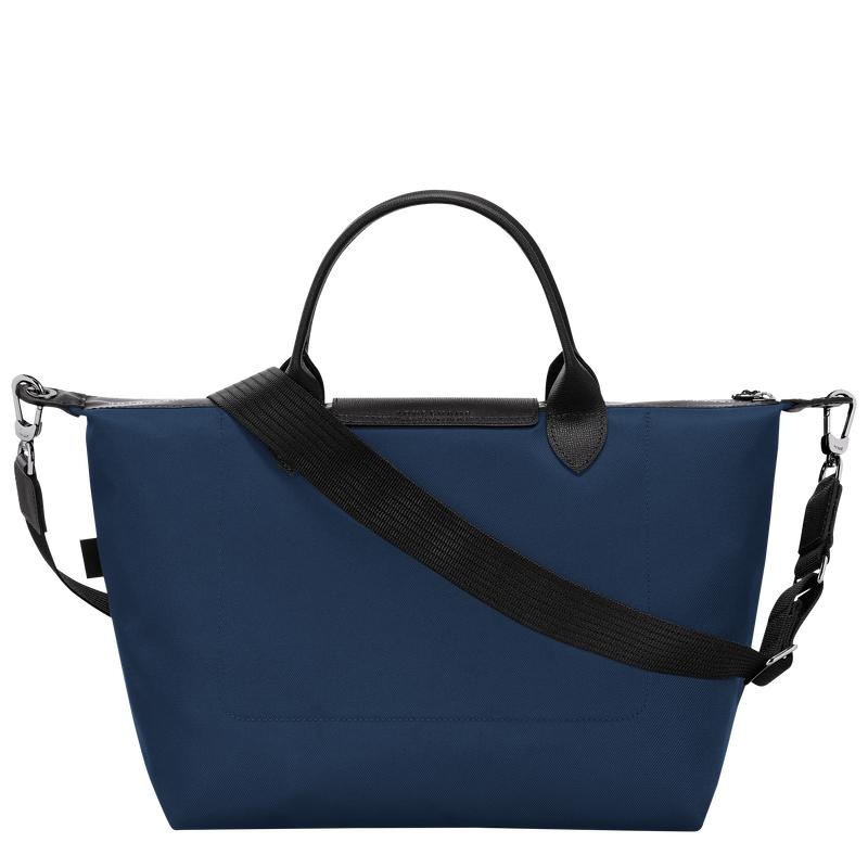 Navy Longchamp Le Pliage Energy L Men's Handbags | 92856-YCUB