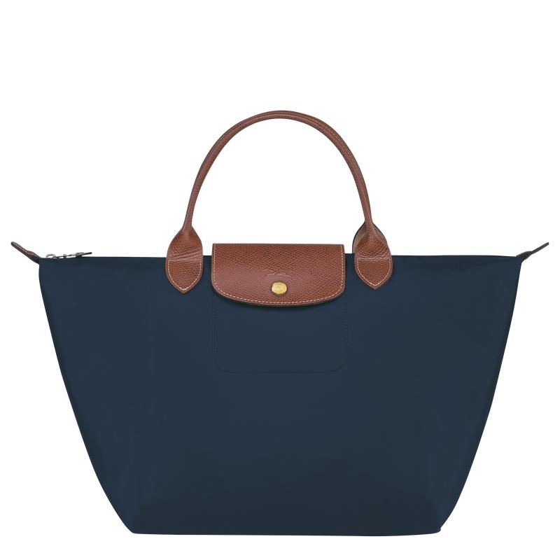 Navy Longchamp Le Pliage Original M Women\'s Handbags | 27160-UVGI