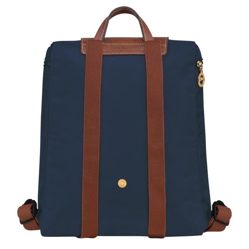 Navy Longchamp Le Pliage Original M Women's Backpacks | 64012-GIEP