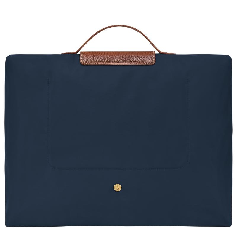 Navy Longchamp Le Pliage Original S Men's Briefcase | 14683-IHPB