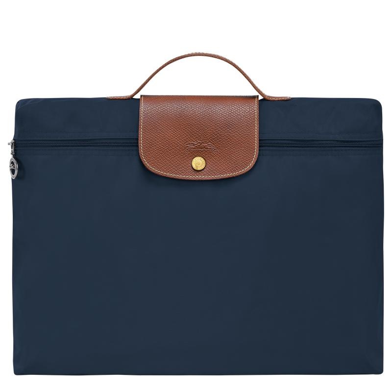 Navy Longchamp Le Pliage Original S Men\'s Briefcase | 14683-IHPB