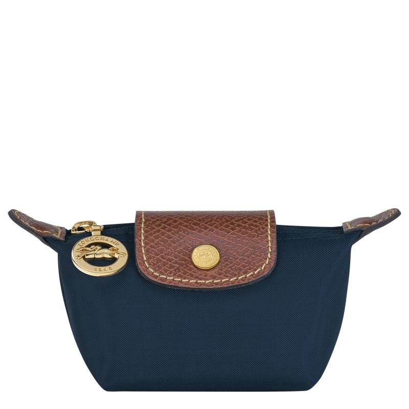 Navy Longchamp Le Pliage Original Women\'s Coin Purses | 80347-JAGB