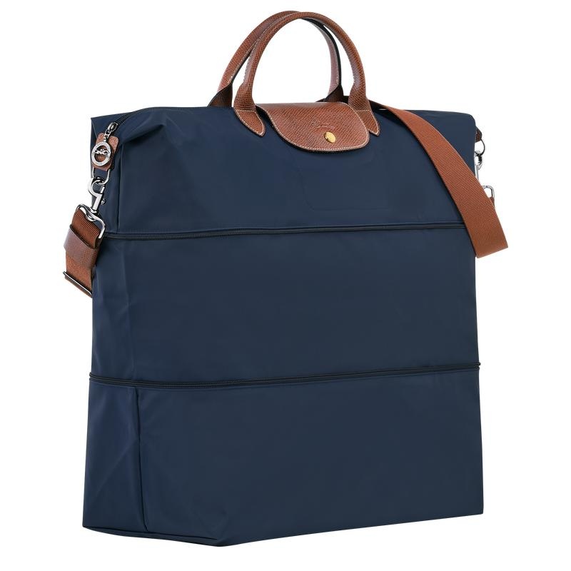 Navy Longchamp Le Pliage Original expandable Men's Travel Bags | 68723-PMLB