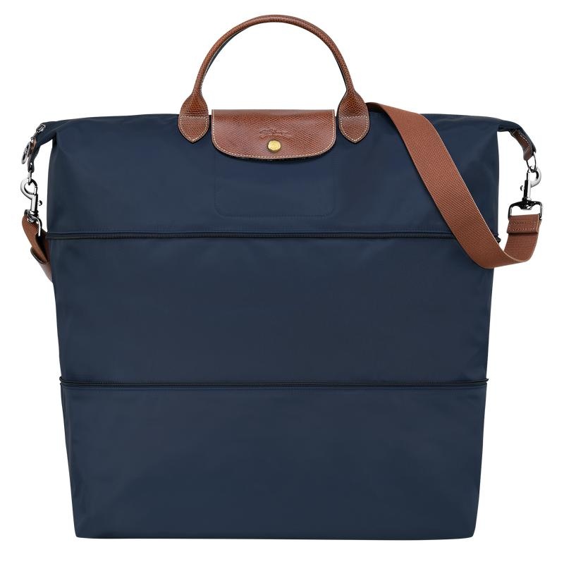 Navy Longchamp Le Pliage Original expandable Men\'s Travel Bags | 68723-PMLB