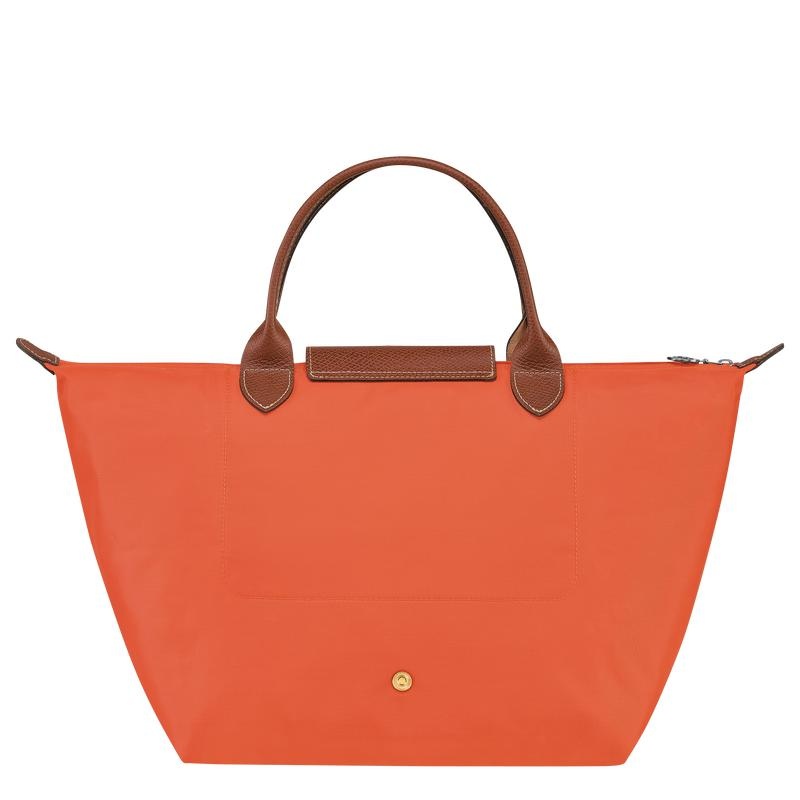 Orange Longchamp Le Pliage Original M Women's Handbags | 63914-TGNW