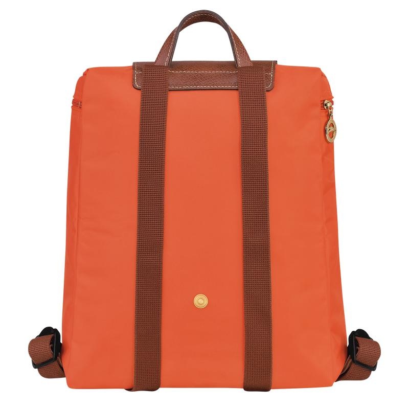 Orange Longchamp Le Pliage Original M Women's Backpacks | 36948-PDTE