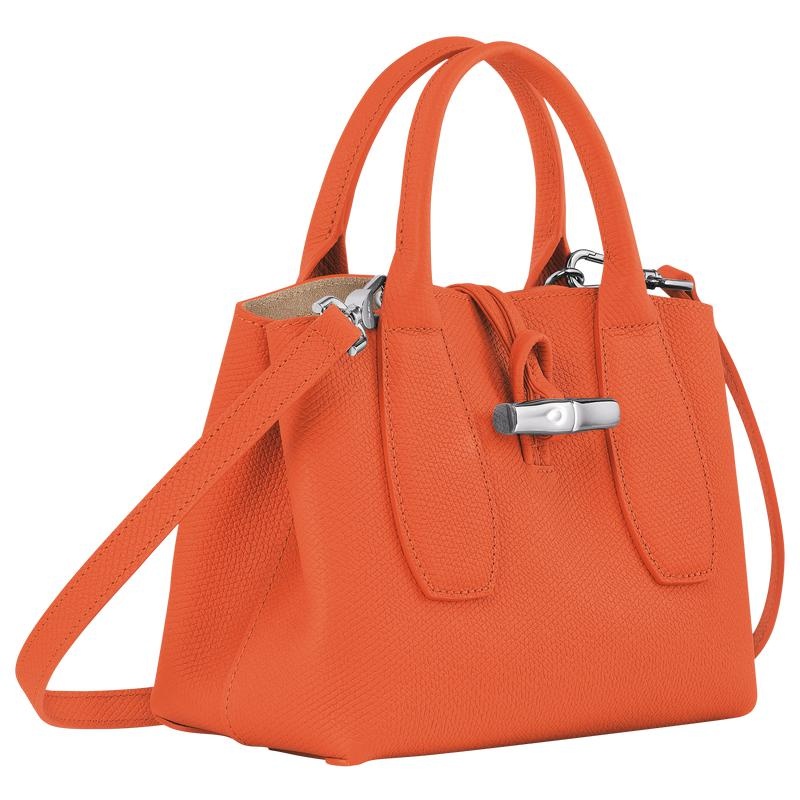 Orange Longchamp Roseau S Women's Handbags | 25813-RZBS