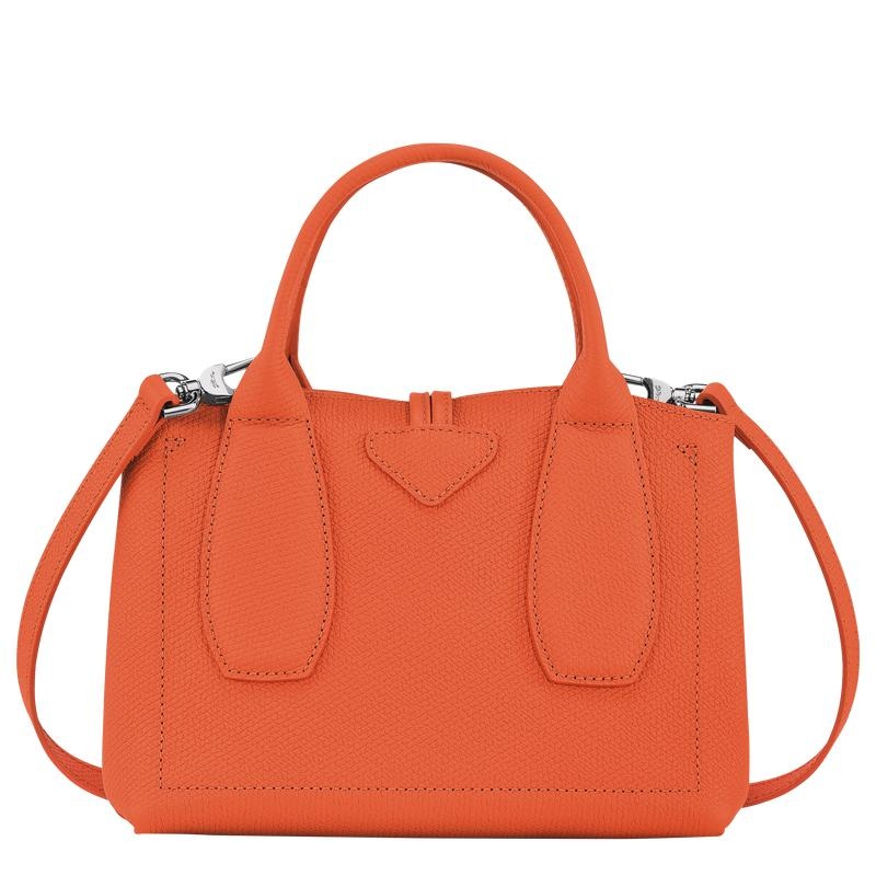 Orange Longchamp Roseau S Women's Handbags | 25813-RZBS