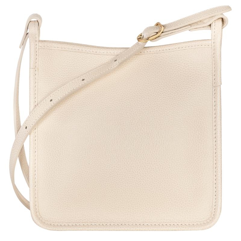 Paper White Longchamp Le Foulonné S Women's Crossbody Bags | 93512-WPBX