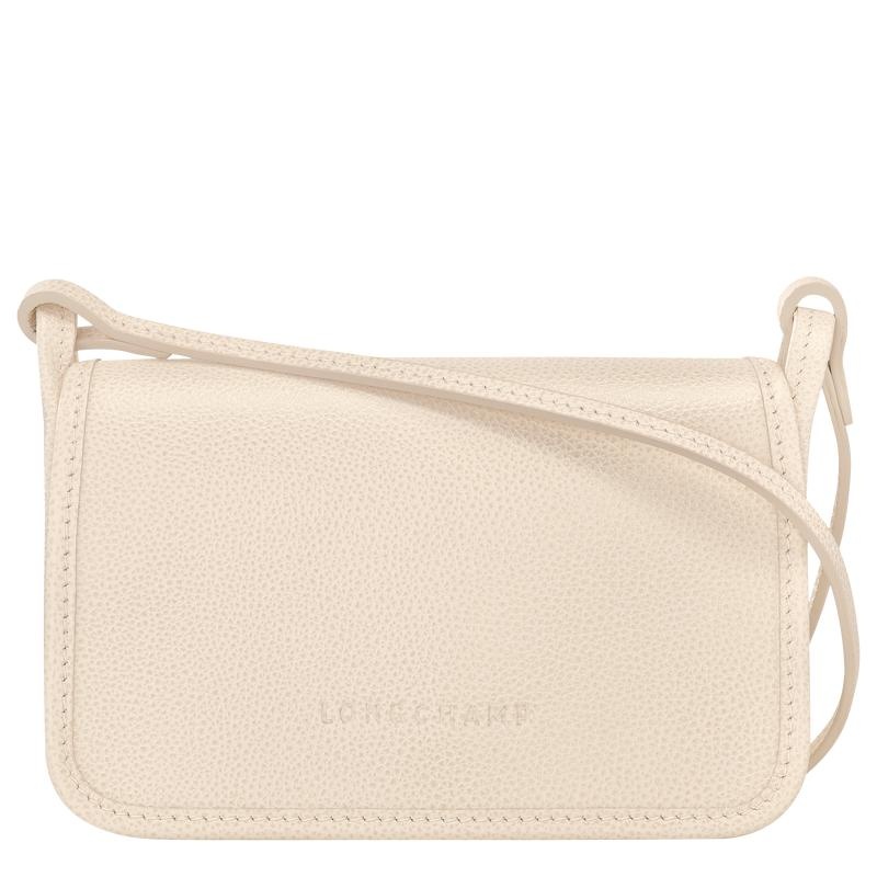 Paper White Longchamp Le Foulonné XS Women\'s Clutch Purse | 03475-YNET