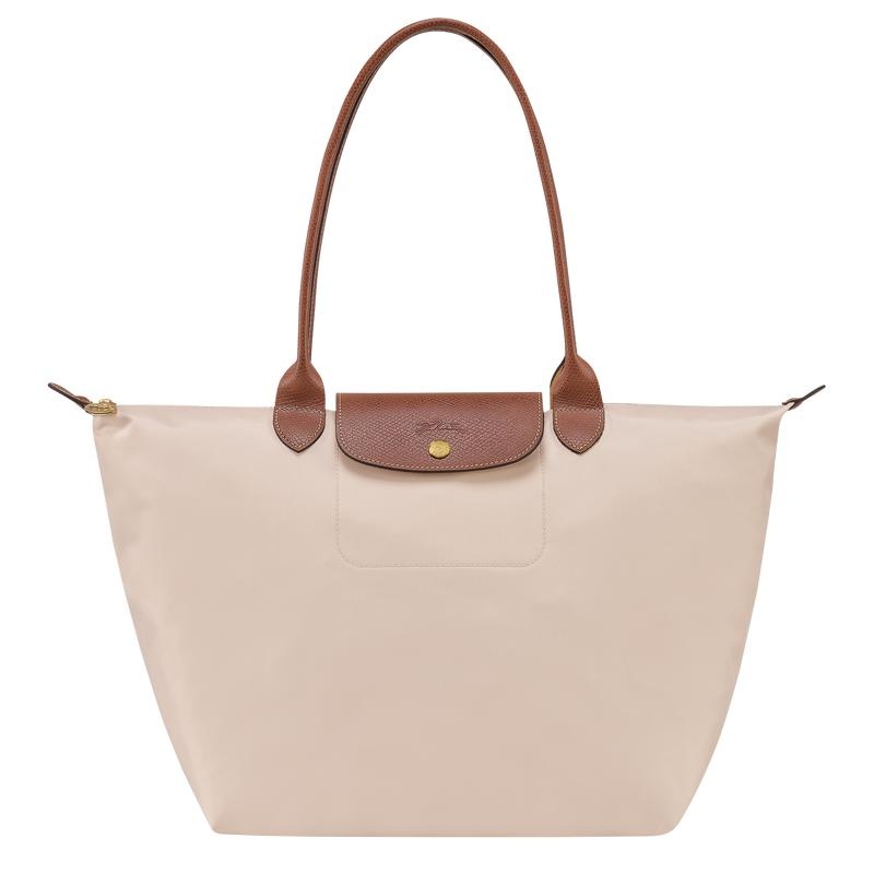 Paper White Longchamp Le Pliage Original L Women\'s Tote Bag | 65802-OWZQ