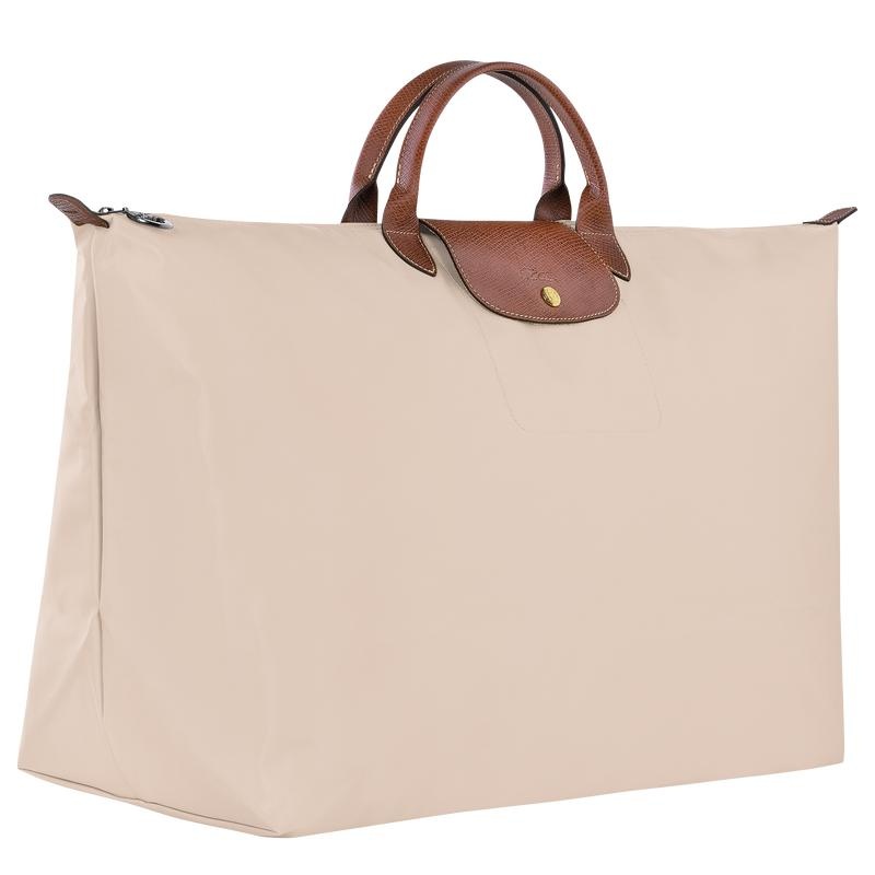 Paper White Longchamp Le Pliage Original M Women's Travel Bags | 37402-VBYS