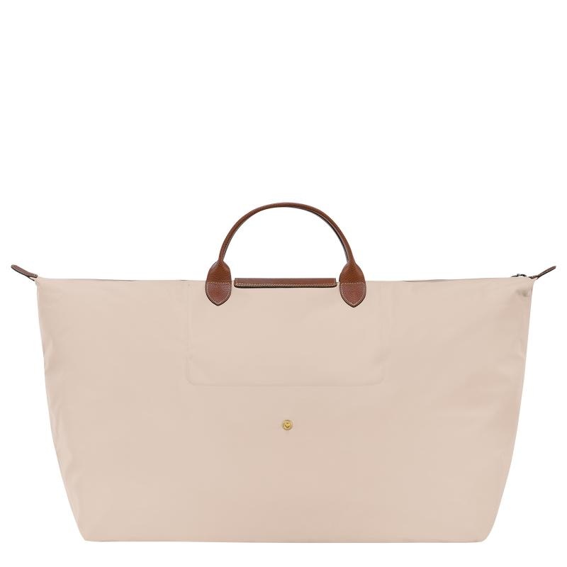 Paper White Longchamp Le Pliage Original M Women's Travel Bags | 37402-VBYS