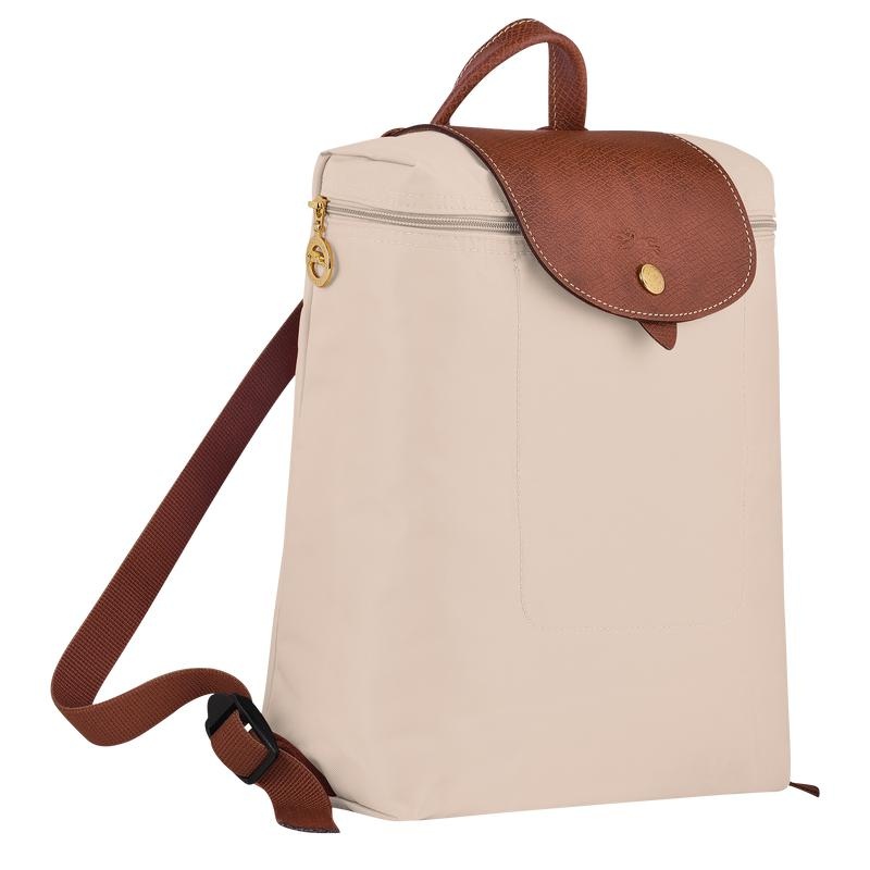 Paper White Longchamp Le Pliage Original M Women's Backpacks | 89731-FOUC