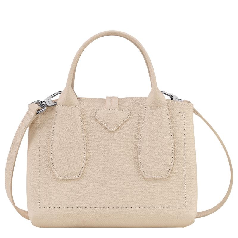 Paper White Longchamp Roseau S Women's Handbags | 64589-ZYKG