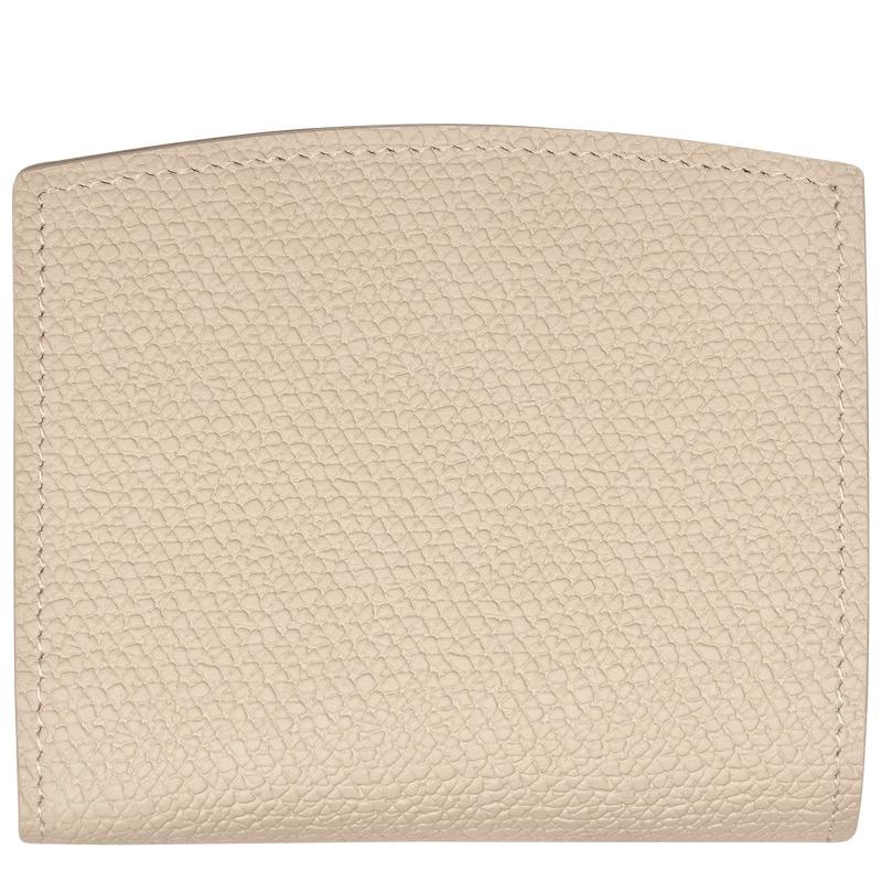 Paper White Longchamp Roseau Women's Wallets | 38251-HTYV