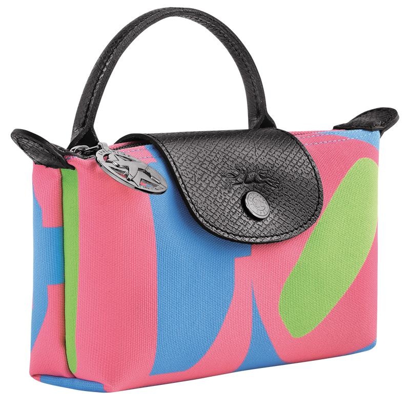 Pink Longchamp x Robert Indiana Men's Pouches | 48972-AOQS