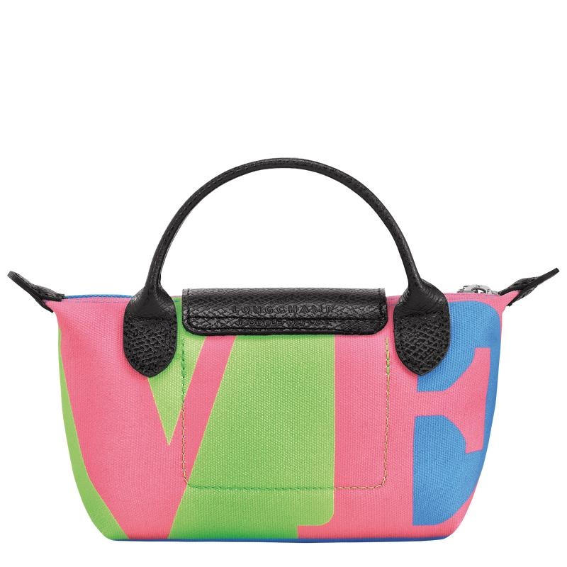 Pink Longchamp x Robert Indiana Women's Pouches | 39415-GVAT