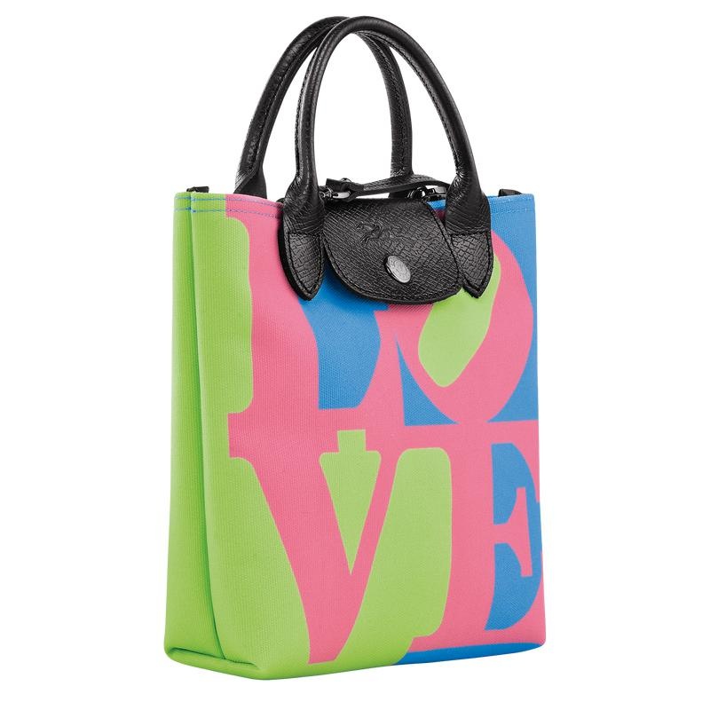 Pink Longchamp x Robert Indiana XS Men's Crossbody Bags | 09342-YKPX