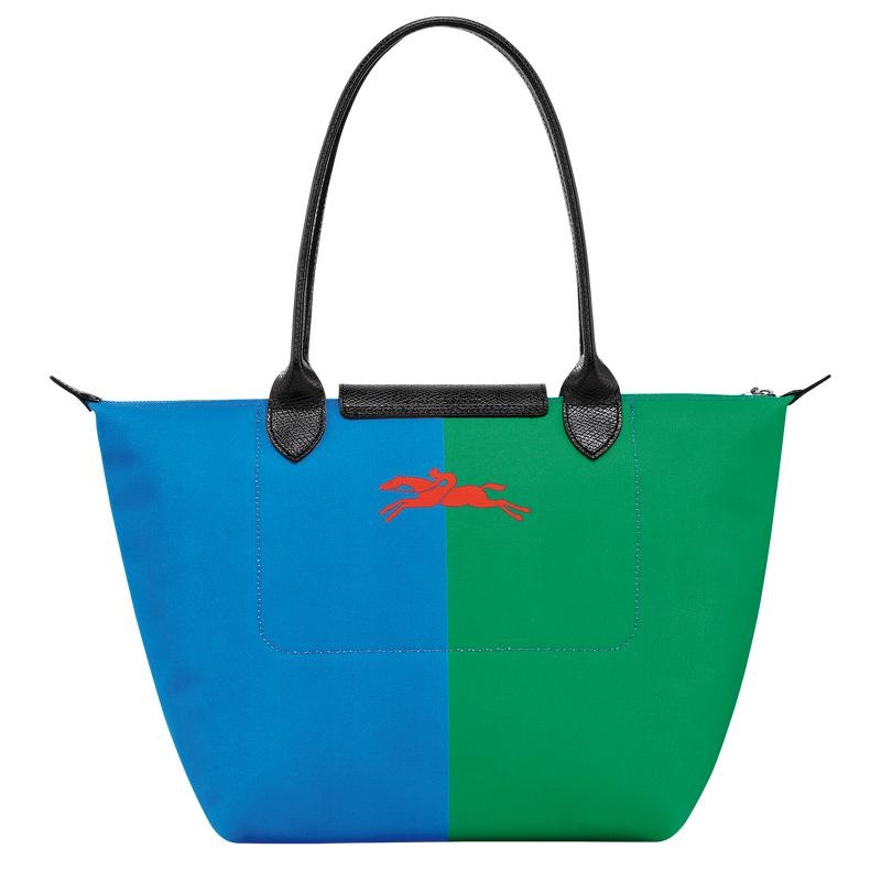 Red/Navy Longchamp x Robert Indiana M Women's Tote Bag | 86907-WGFC