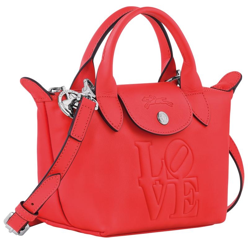 Red Longchamp x Robert Indiana XS Men's Handbags | 06349-CRFD