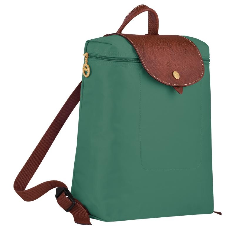 Sage Green Longchamp Le Pliage Original M Women's Backpacks | 57142-OQKY