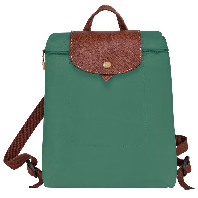 Sage Green Longchamp Le Pliage Original M Women\'s Backpacks | 57142-OQKY