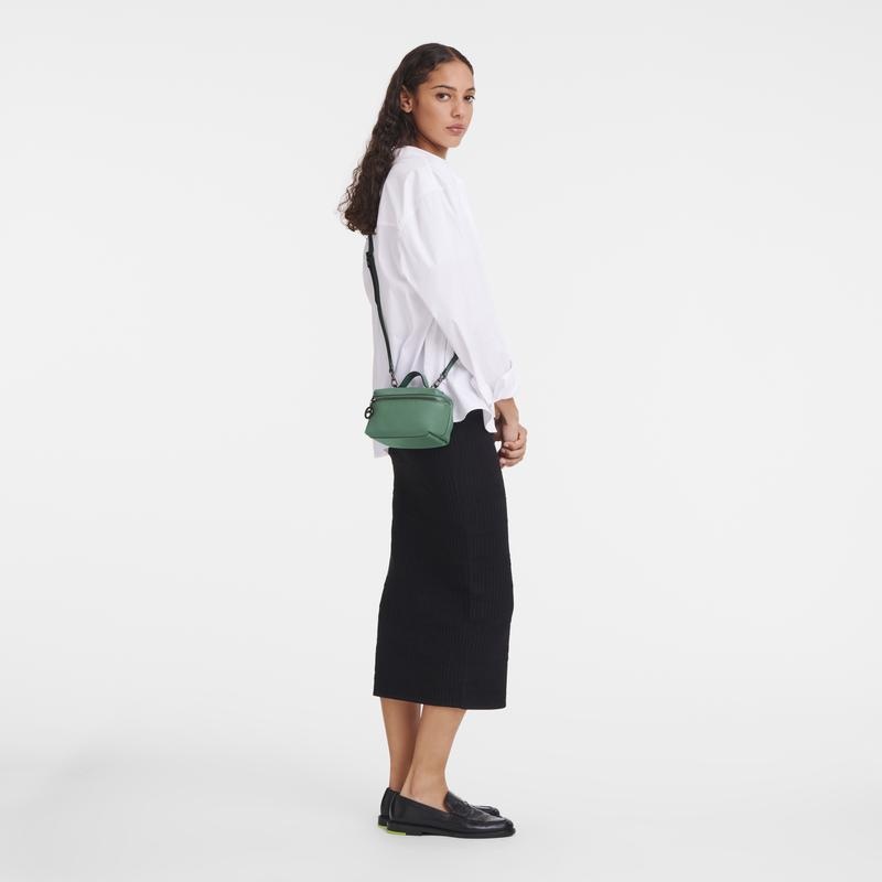 Sage Green Longchamp Le Pliage Xtra XS Vanity Women's Crossbody Bags | 36195-TBGH