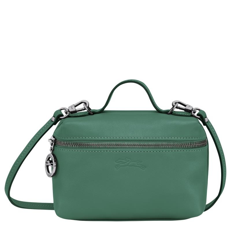 Sage Green Longchamp Le Pliage Xtra XS Vanity Women\'s Crossbody Bags | 36195-TBGH