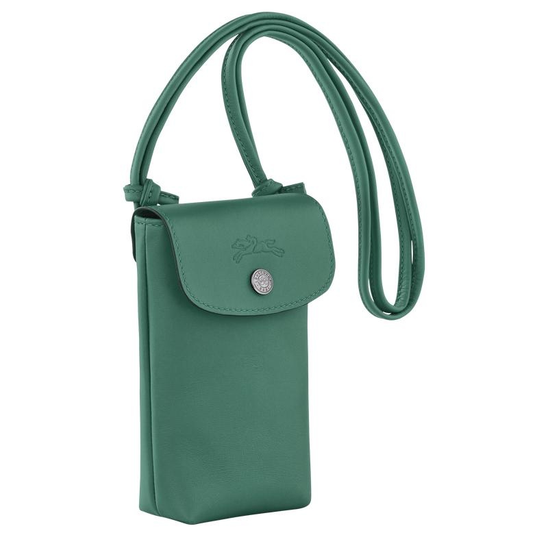 Sage Green Longchamp Le Pliage Xtra with leather lace Women's Phone Case | 64281-KIXP