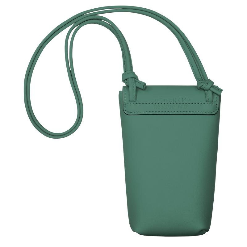 Sage Green Longchamp Le Pliage Xtra with leather lace Women's Phone Case | 64281-KIXP