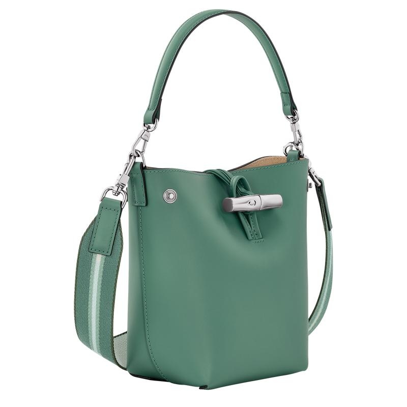 Sage Green Longchamp Roseau XS Women's Bucket Bag | 42761-RHFP