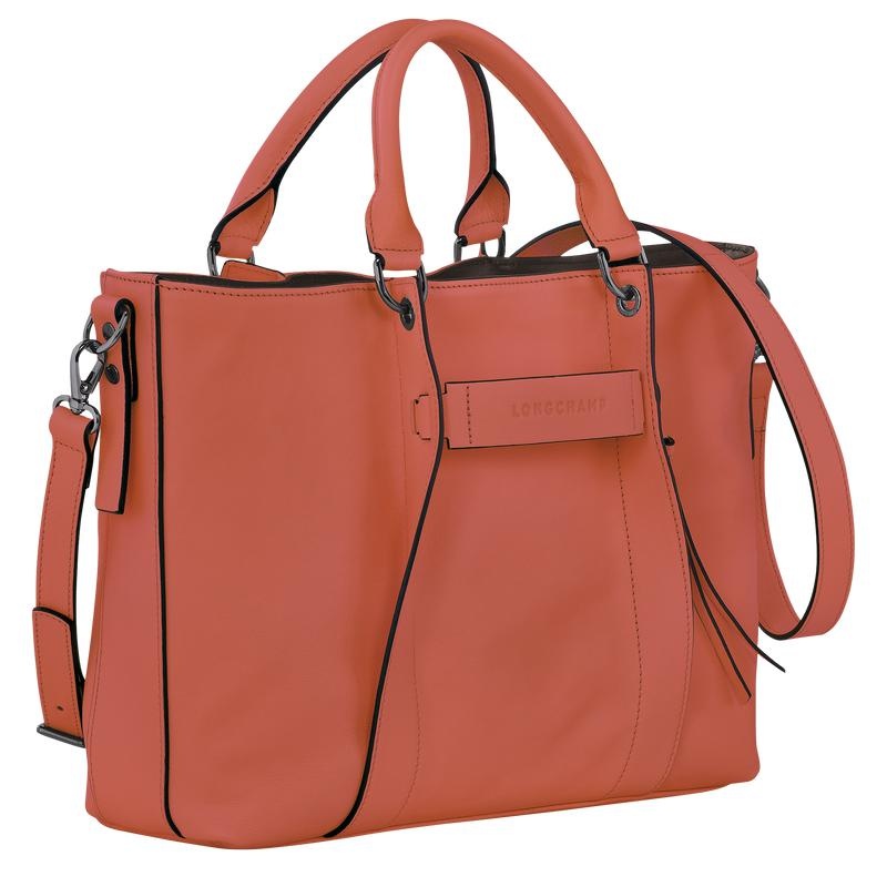 Sienna Red Longchamp 3D L Women's Handbags | 67209-VMDT