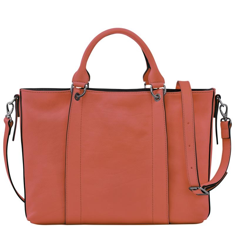 Sienna Red Longchamp 3D L Women's Handbags | 67209-VMDT