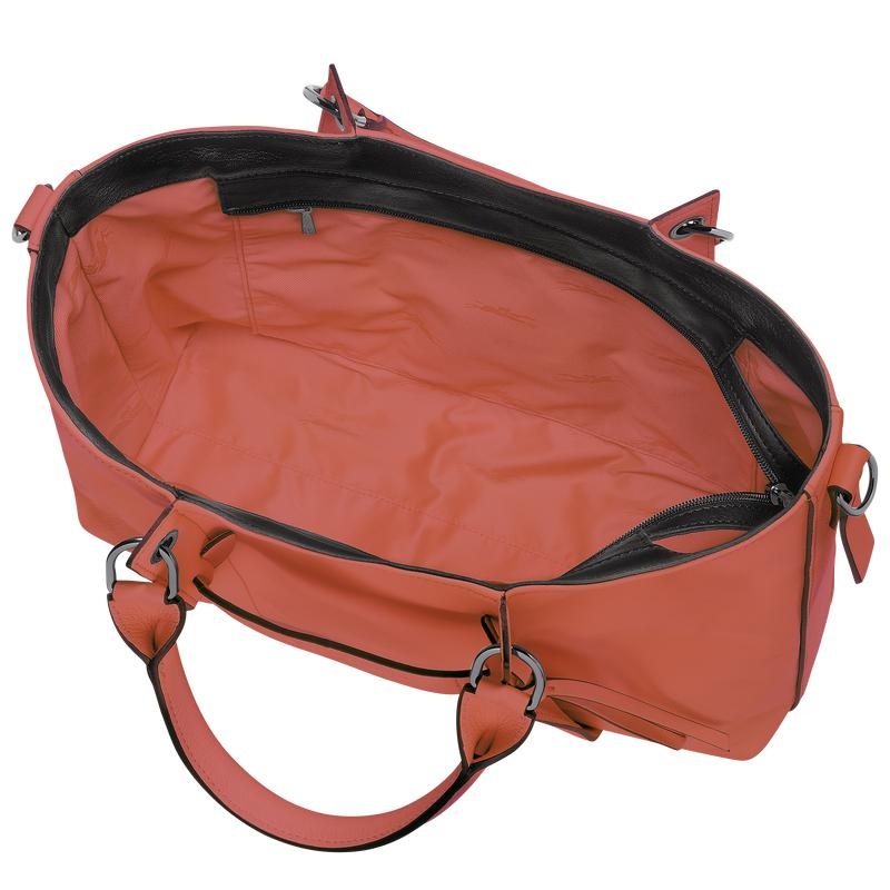 Sienna Red Longchamp 3D L Women's Handbags | 67209-VMDT