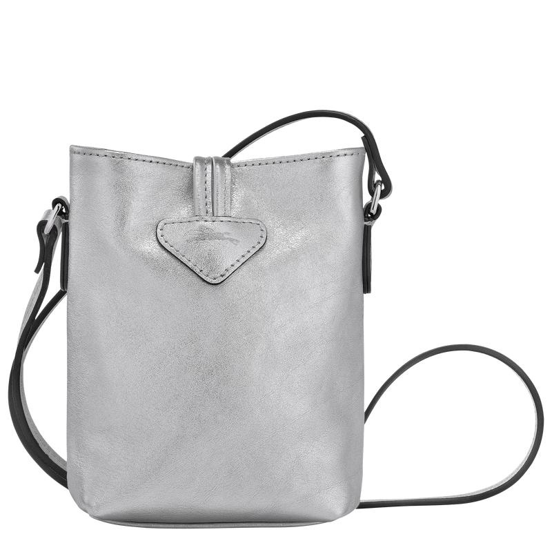 Silver Longchamp Roseau XS Women's Crossbody Bags | 15976-EJBQ