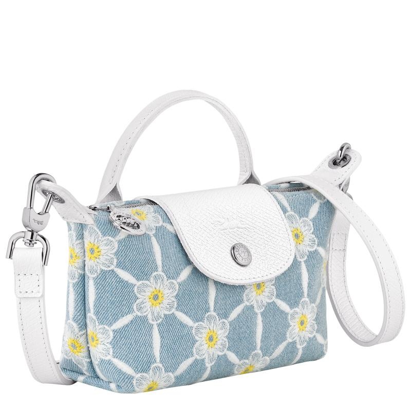 Sky Blue Longchamp Le Pliage Collection Women's Pouches | 14093-CQYP