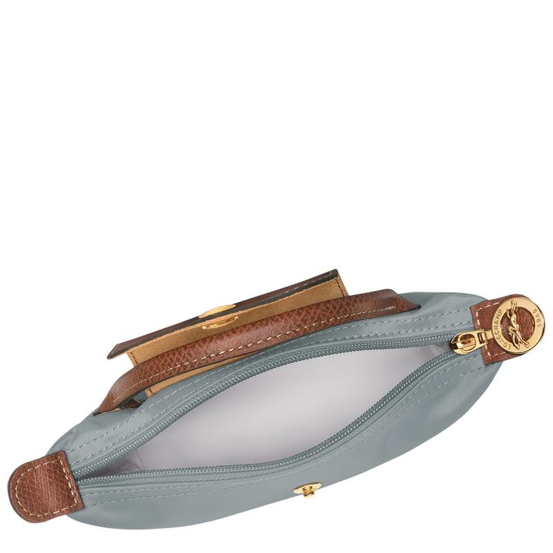 Steel Grey Longchamp Le Pliage Original with handle Men's Pouches | 03451-KCYV