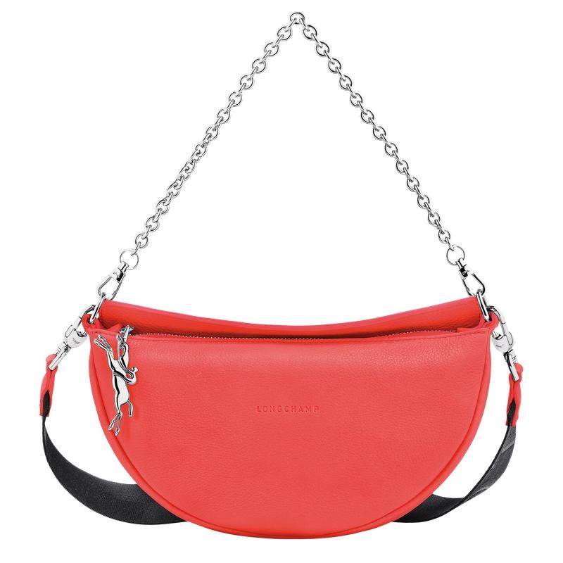 Strawberry Red Longchamp Smile S Women\'s Crossbody Bags | 12489-NXHJ