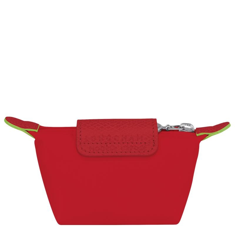 Tomato Red Longchamp Le Pliage Green Men's Coin Purses | 37165-POXF