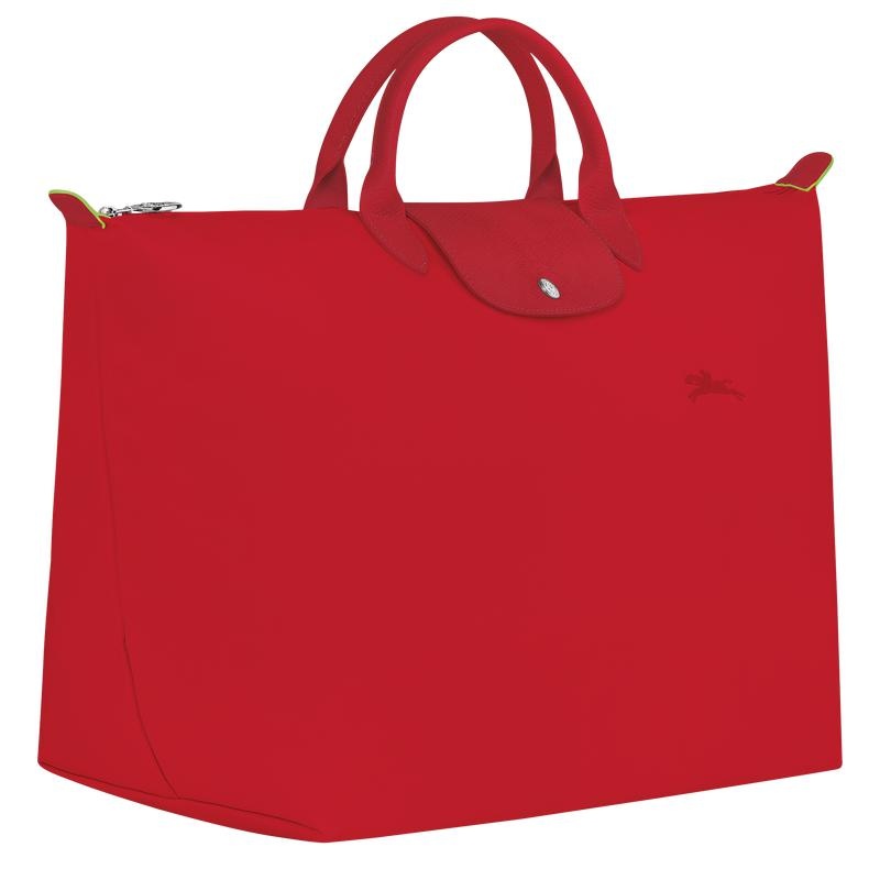 Tomato Red Longchamp Le Pliage Green S Women's Travel Bags | 35207-EDLB