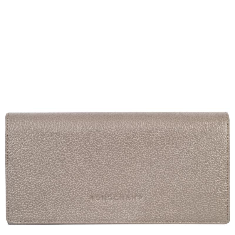 Turtledove Grey Longchamp Le Foulonné Continental Women\'s Wallets | 23681-ZSCF