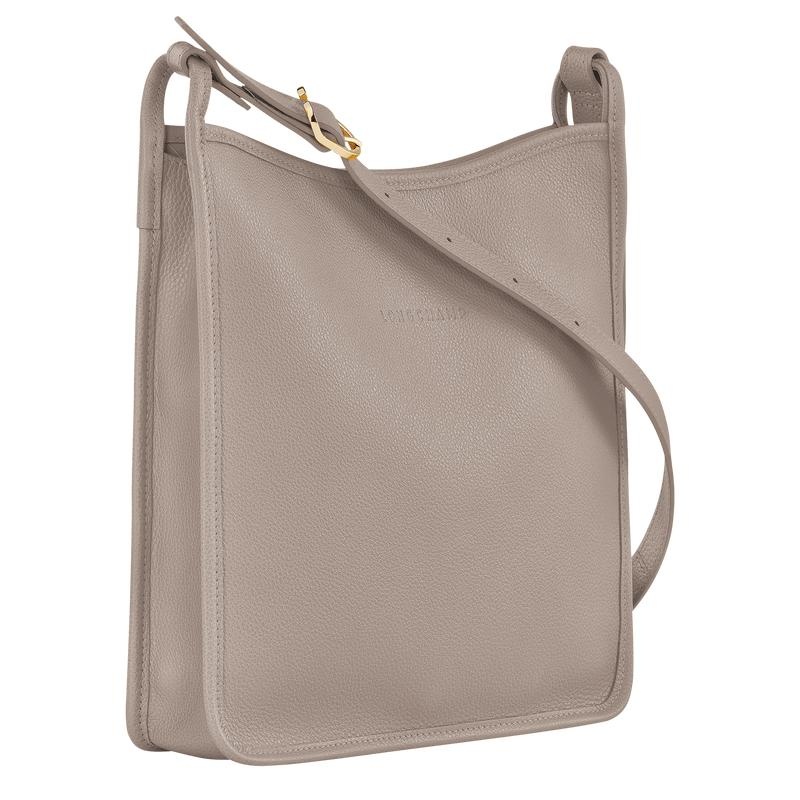 Turtledove Grey Longchamp Le Foulonné M Women's Crossbody Bags | 73408-QGZH