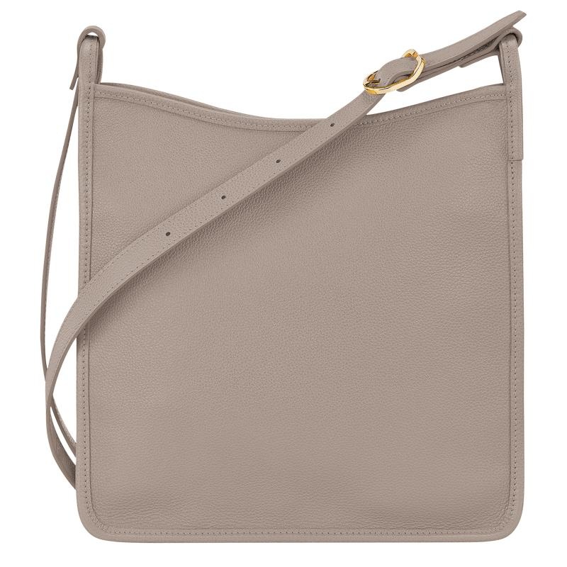 Turtledove Grey Longchamp Le Foulonné M Women's Crossbody Bags | 73408-QGZH