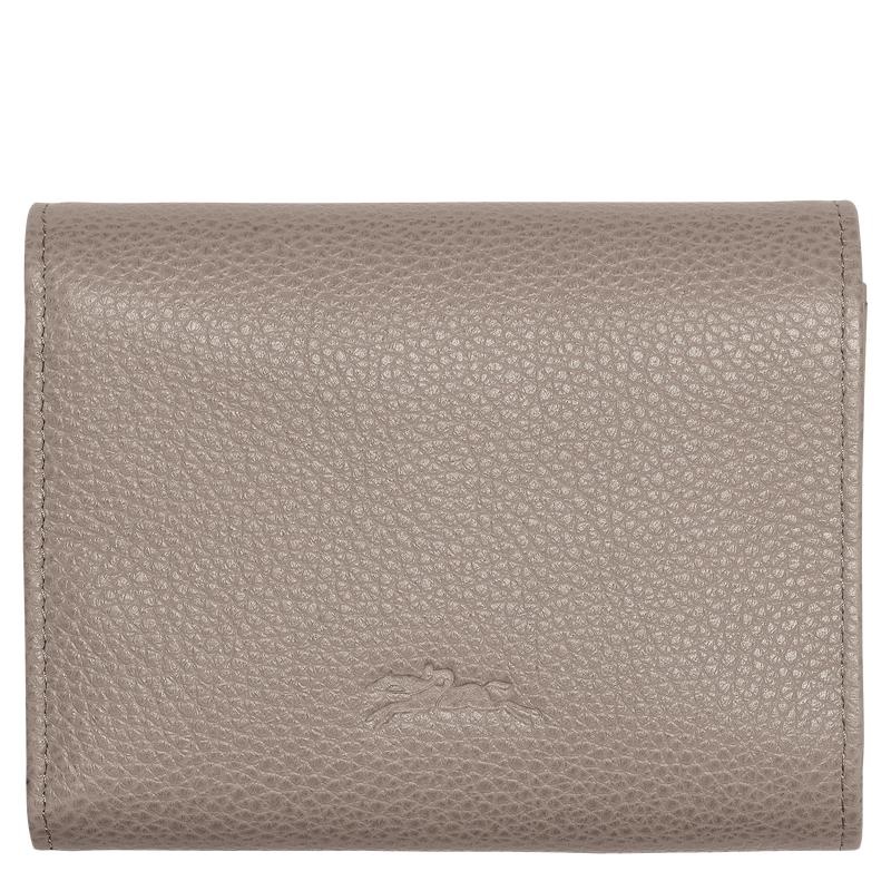 Turtledove Grey Longchamp Le Foulonné Men's Wallets | 96310-CGOU