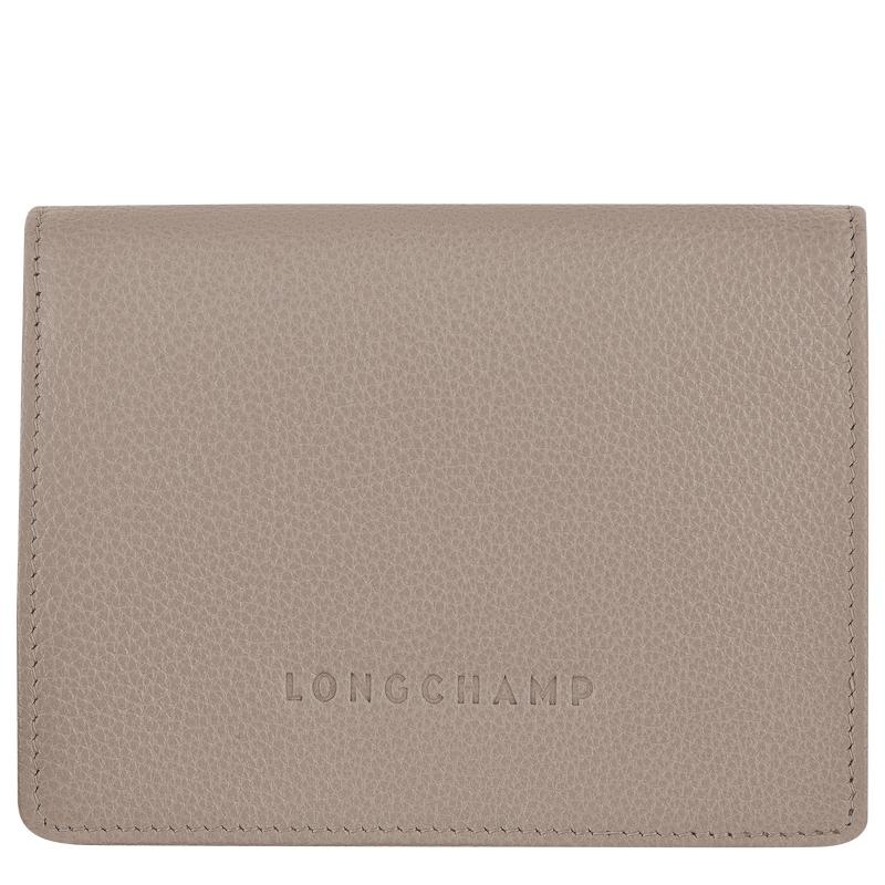 Turtledove Grey Longchamp Le Foulonné Men\'s Wallets | 96310-CGOU