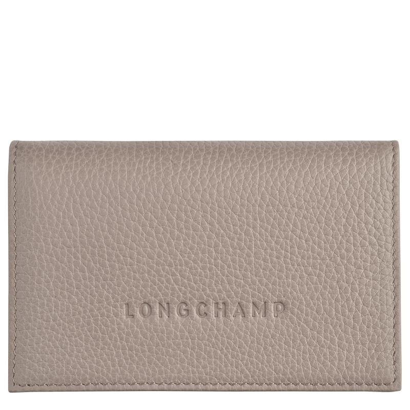 Turtledove Grey Longchamp Le Foulonné Men\'s Cardholders | 19234-OQLA